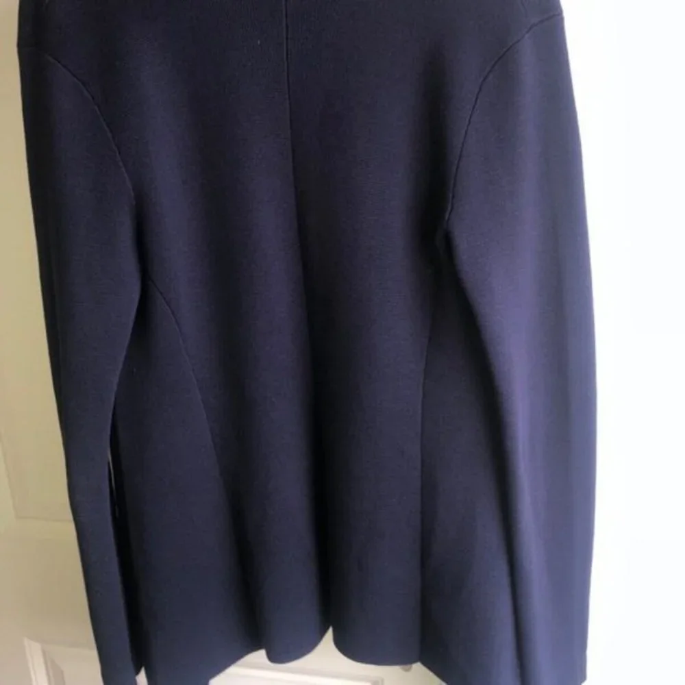 Eileen Fisher Cardigan Sweater XS Navy Blue‎ Silk Cotton Condition: